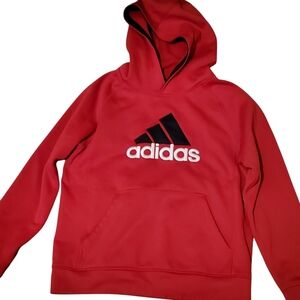 Youth Red Adidas Hoodie size L